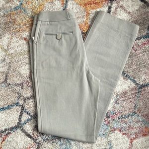 VINTAGE CHANEL Straight Leg Light Grey Pants - FR36